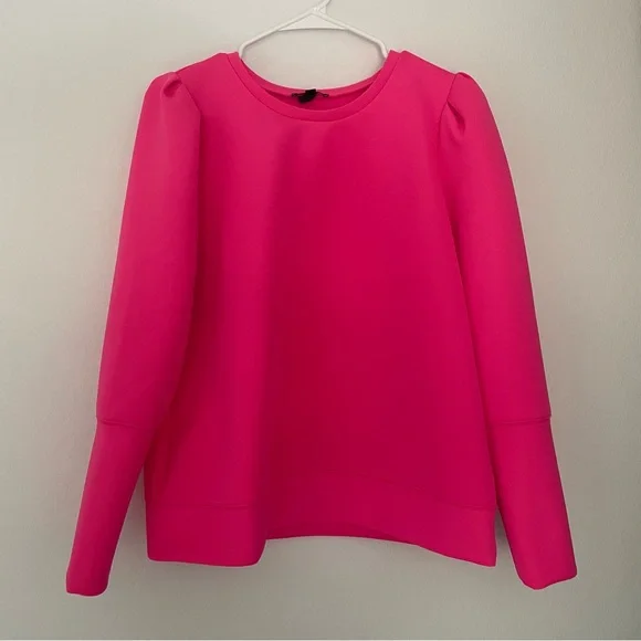 Stella & Dot Hot Pink Scuba Top Size L - Picture 2 of 4